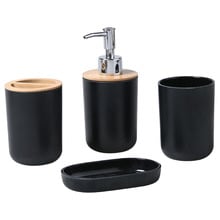4 Piece Bamboo Bathroom Vanity Set